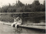 1969 год. Река Шклея,  Тихонов омут.  Танайка  

